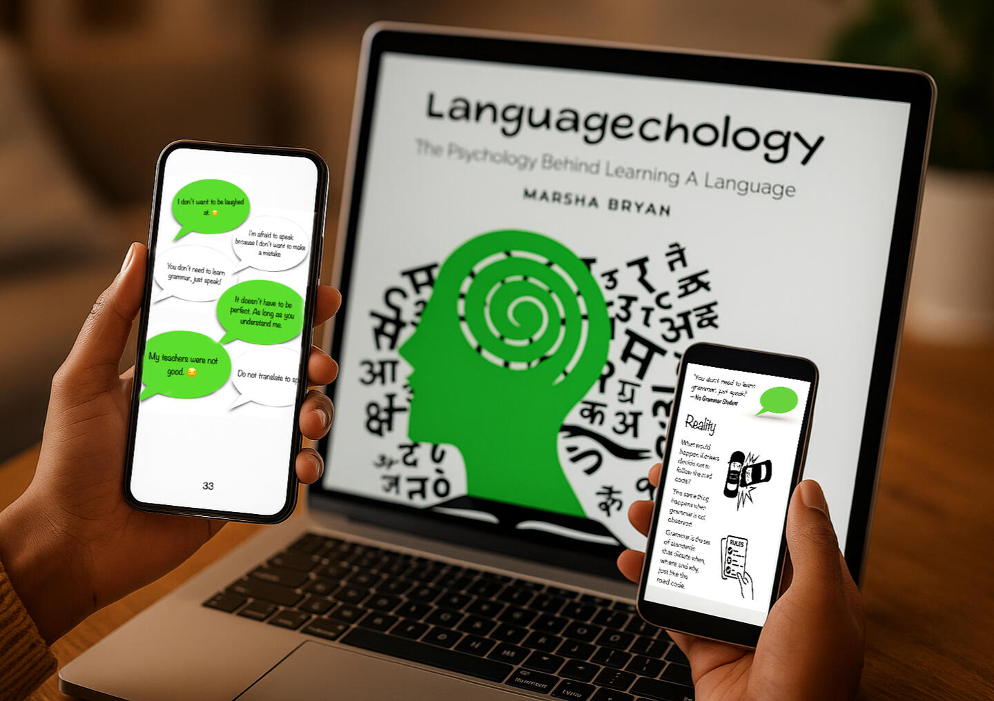 Languagechology. The Psychology Behind Learning A Language Languagechology book cover – motivational guide for language learners