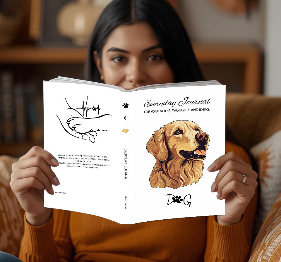 Journals & Planners Minimalist dog themed dotted and lined journals – writing and daily notes